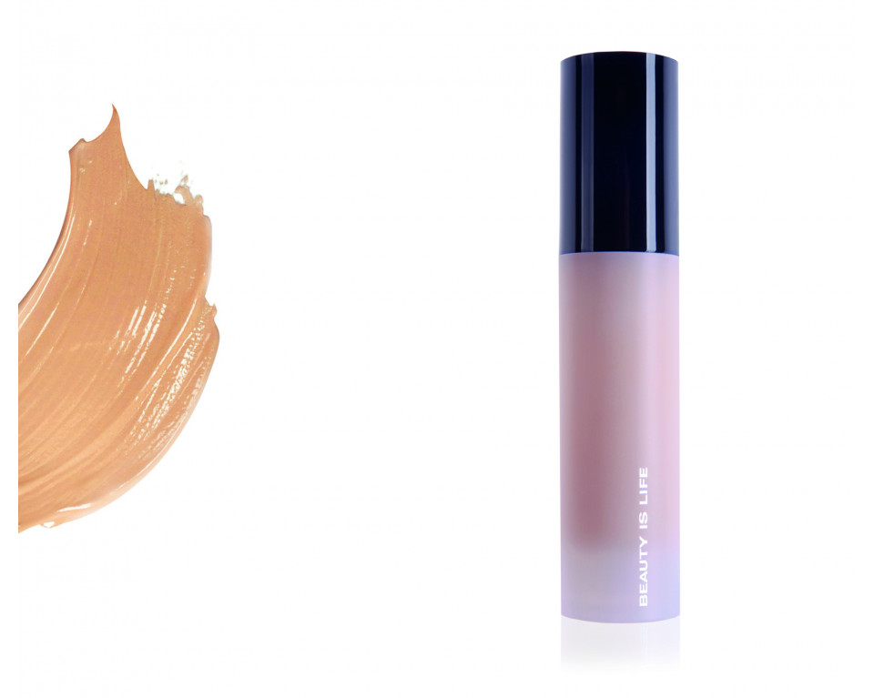 BEIGE CARAMEL 04W - SATIN FOUNDATION LIQUID MAKE UP 30ML BEAUTY IS LIFE