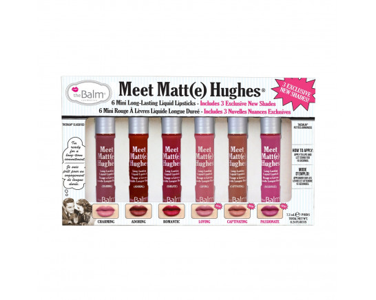 HUGHES MINI KIT VOL.3 -  LIPSTICK LIQUID 6x1.2ML THEBALM