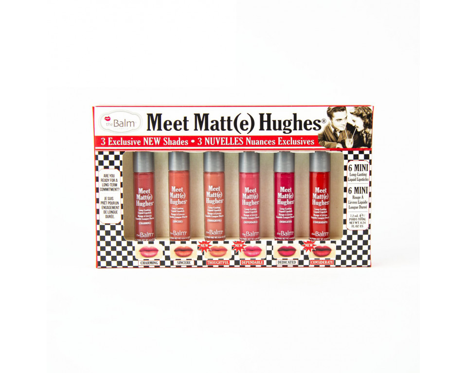 HUGHES MINI KIT VOL.14 - LIPSTICK LIQUID 6x1.2ML THEBALM