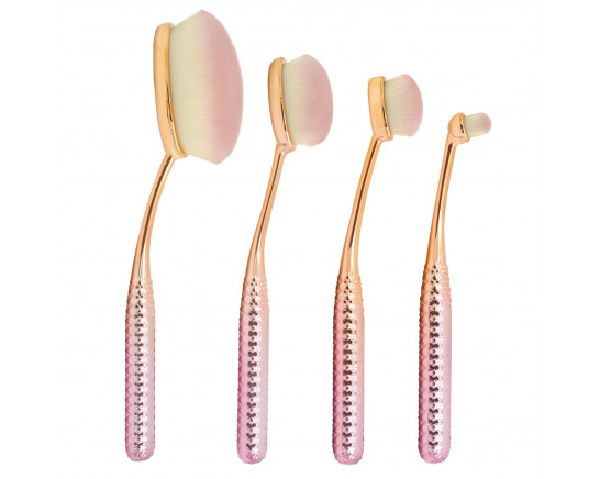 ROSE PERFECTING  BRUSH KIT 4PC MODA ROYAL BRUSH