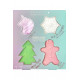 CHRISTMAS SET 4 BATH FIZZERS INUWET